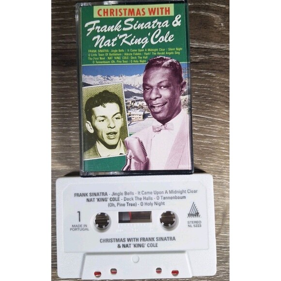 Christmas with Frank Sinatra & Nat King Cole Cassette 1987 Tested - Picture 1 of 2